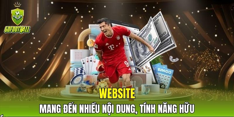Website mang đến nhiều nội dung, tính năng hữu ích